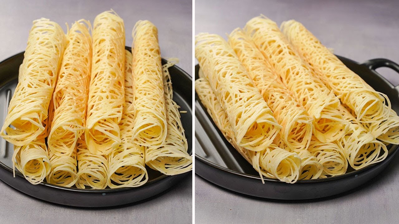 Sweet Crunchy Cobweb Pancakes | Cobweb Pancake Recipe | Yummy