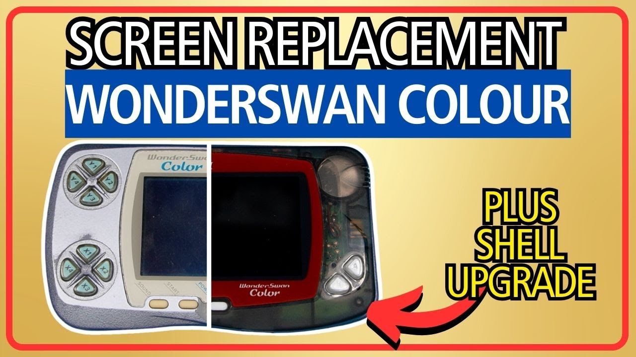 2024 WonderSwan Color IPS screen And Shell installation