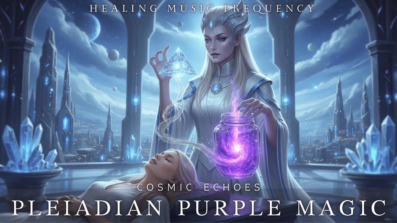 Pleiadian Purple Magic ✨ High Vibration Galactic Music | Purple Ray Energy for DNA Activation 💜