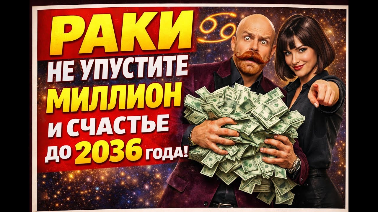 Раки СЕНСАЦИЯ! Вы готовы к ПЕРВОМУ МИЛЛИОНУ в Жизни? Коридор СЧАСТЬЯ Открыт до 2036