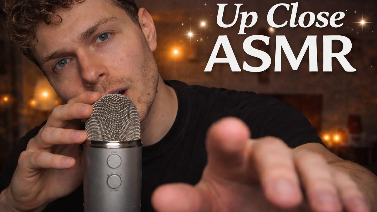 ASMR Up Close Whispering & Mouth Sounds for Sleep (Gentle Visual Triggers)