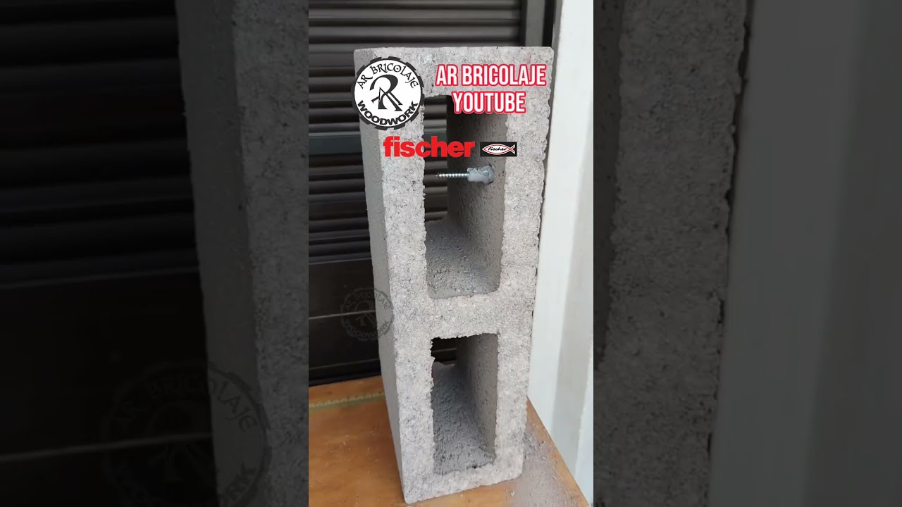 Taquetes para block hueco/ taquete universal UX de FISCHER / AR BRICOLAJE WOODWORK 👍👍👍