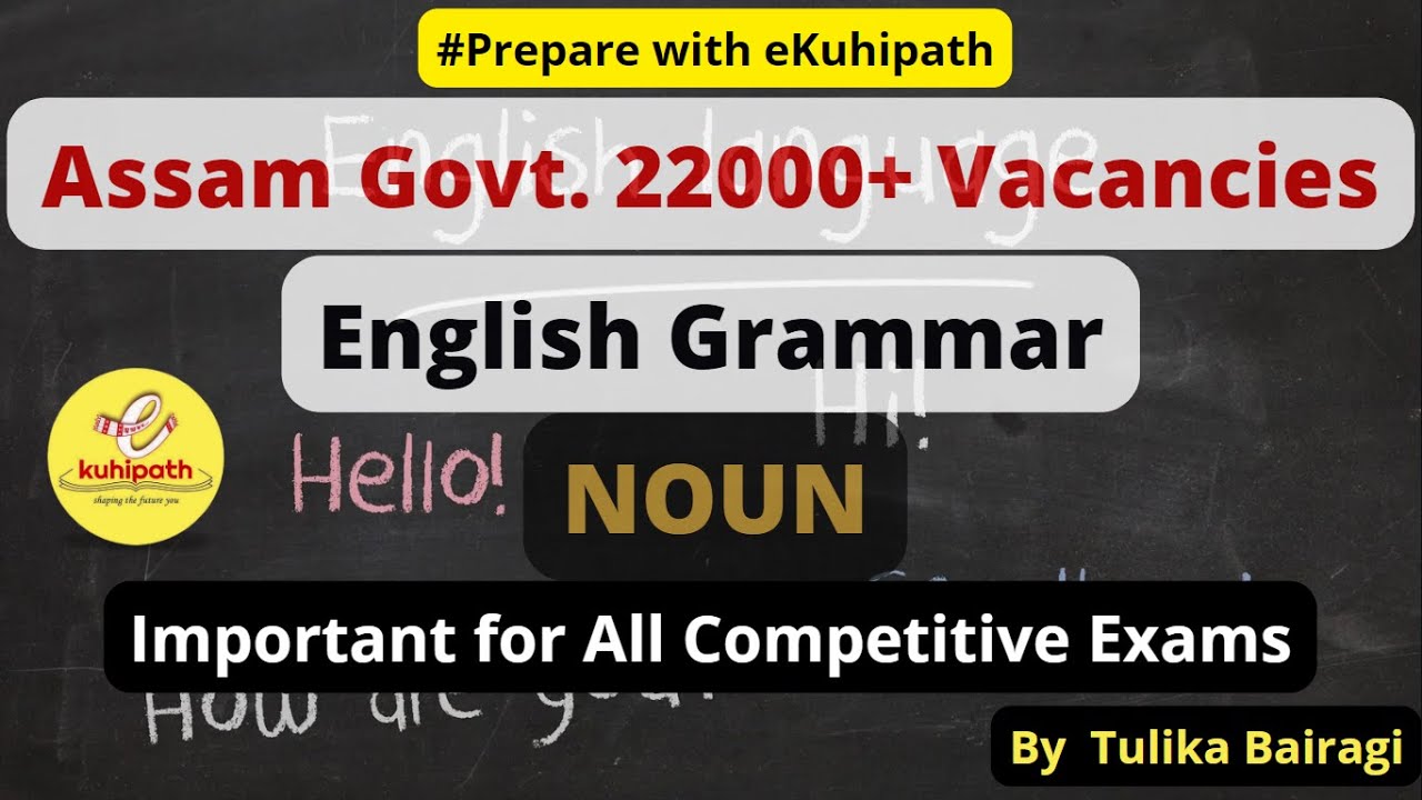 NOUN | English Grammar | Important for All Competitive Examinations | DME, SI, ADRE