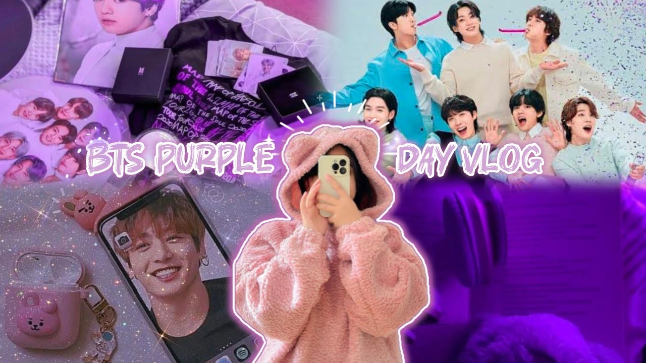 BTS Purple💜 Day Vlog✨ | Photo Card🌈 unboxing🌌 | BTS Vlog | @kimshiiivlog 
