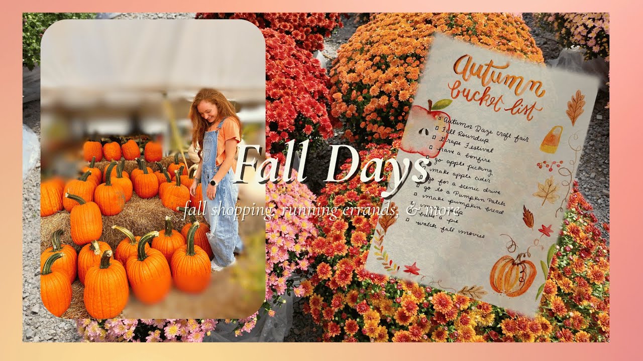 Fall Days in My Life| shopping for decor, running errands, making detergent, & more