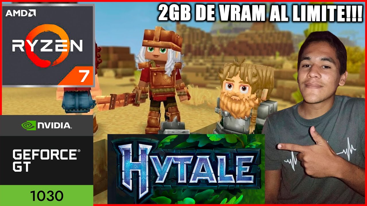 COMO VA HYTALE EN NVIDIA GT 1030 2GB Low Profile