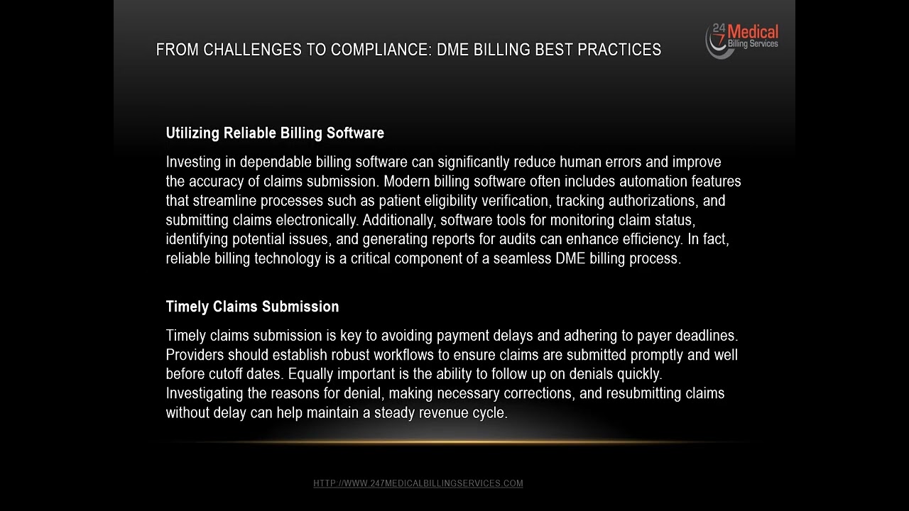 From Challenges to Compliance  DME Billing Best Practices