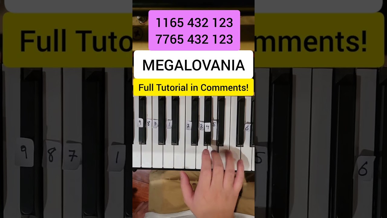 MEGALOVANIA (Easy Piano Tutorial)