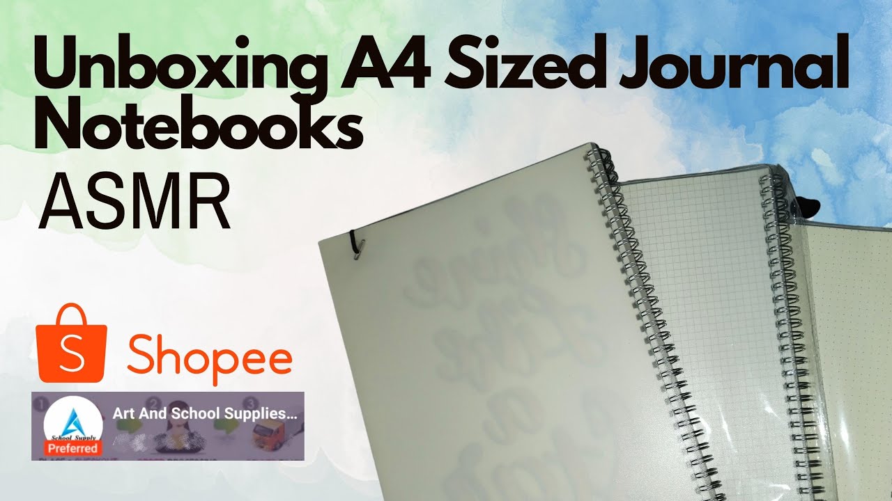 Unboxing A4 Sized Journal Notebooks (ASMR) 🤷✨