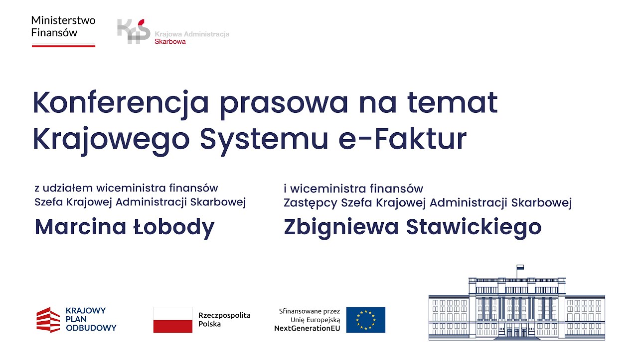 Konferencja prasowa na temat Krajowego Systemu e-Faktur