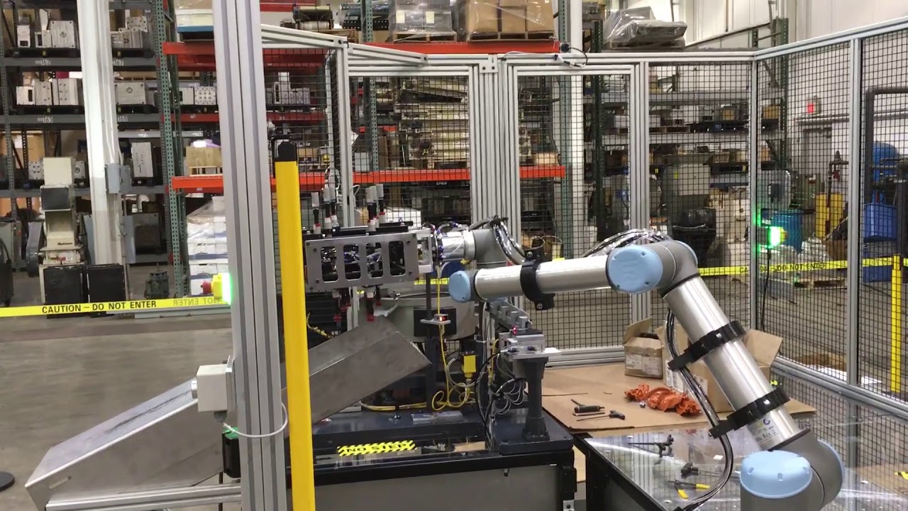 Insert molding with a cobot