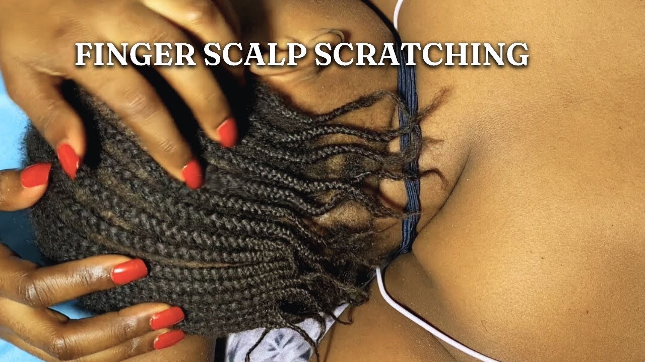 ASMR ~ Relaxing Finger Scalp Scratching with hair tools #asmrsound #asmrtriggers #asmr 