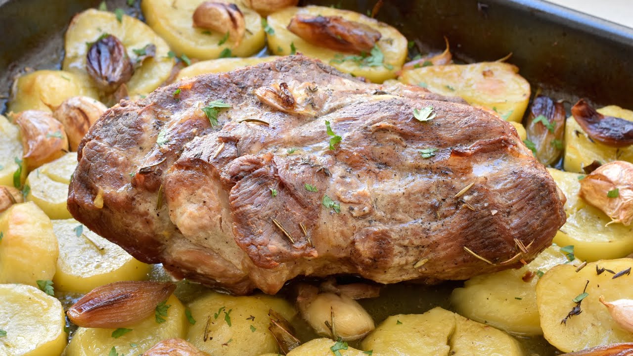 Cabeza de lomo al horno