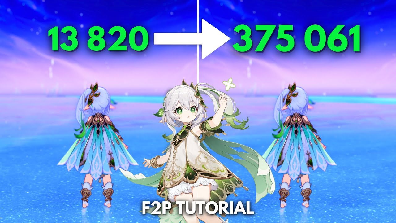 F2P:- NAHIDA 375k Nuke Tutorial [ Genshin Impact ]