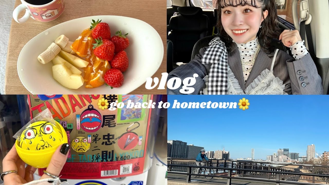 【vlog】社会人の帰省vlog後編🎀疲れた身体をリフレッシュ