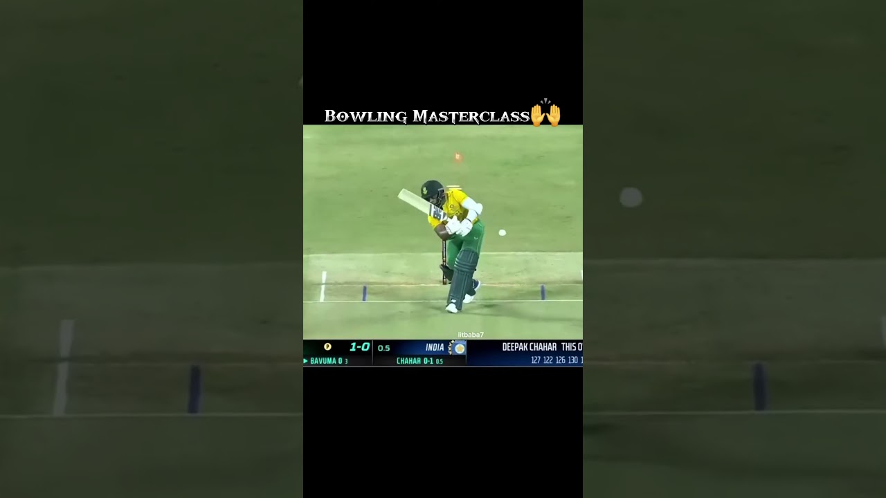 Deepak Chahar's bowling masterclass🙌  #cricket #cricketlover #ipl
