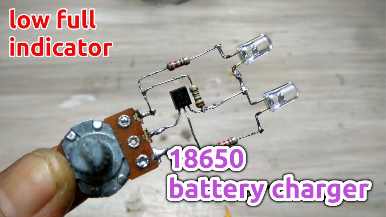 18650 3.7 Volt Battery Charger With Led Low Full Indicator - TL431