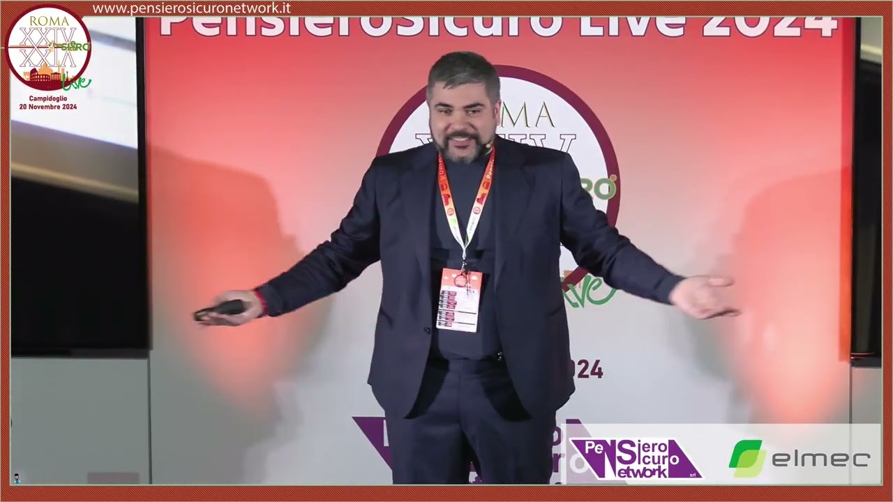 Campidoglio, Roma: Keynote Speech Alessandro Oteri al  #PensieroSicuroLive 2024