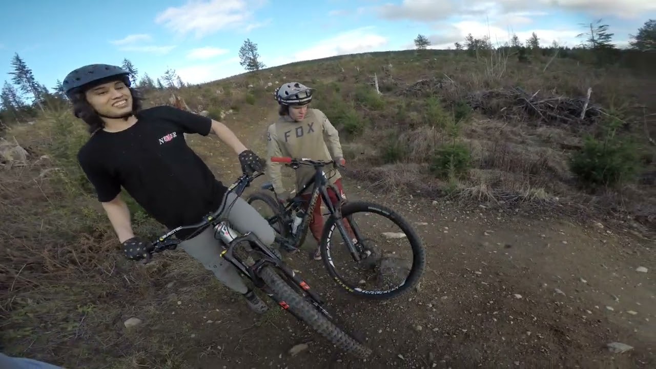 Riding Cedar Dust jumps at Galbraith WA