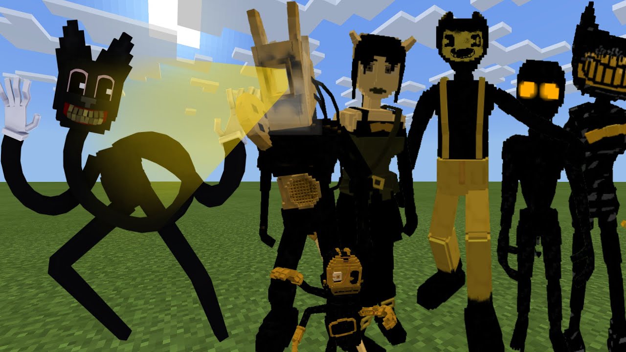 CARTOON CAT Vs. BENDY AND THE INK MACHINE in Minecraft PE