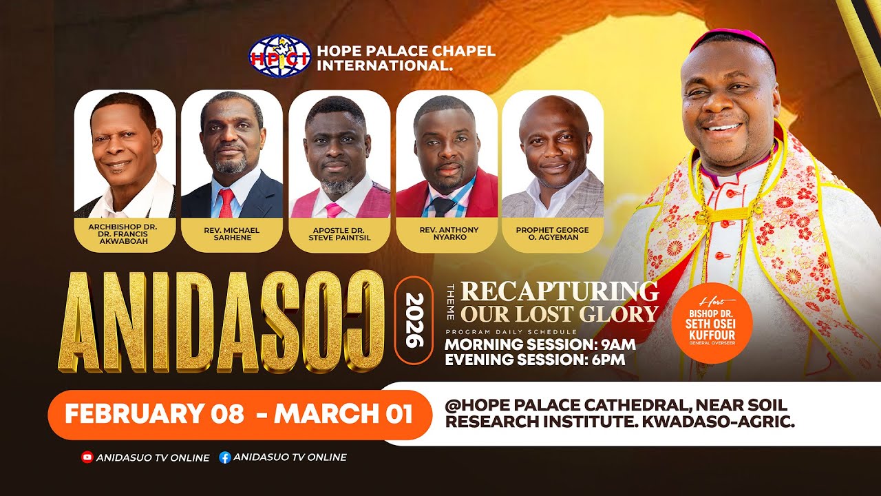 SUNDAY, FIRST SERVICE with Bishop Dr. Seth Osei Kuffour || ANIDASUO 2026  || 22.02.2026.