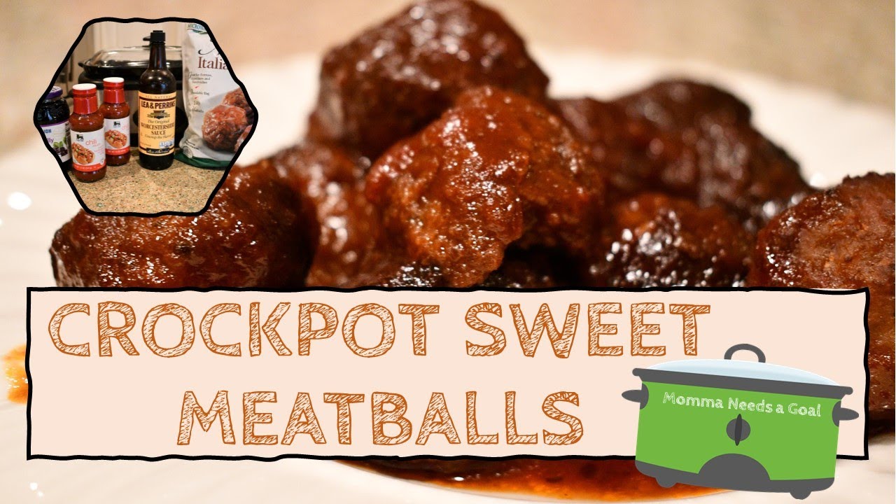 Crockpot Sweet Meatballs - Quick and Easy Slow Cooker Grape Jelly Meatballs.