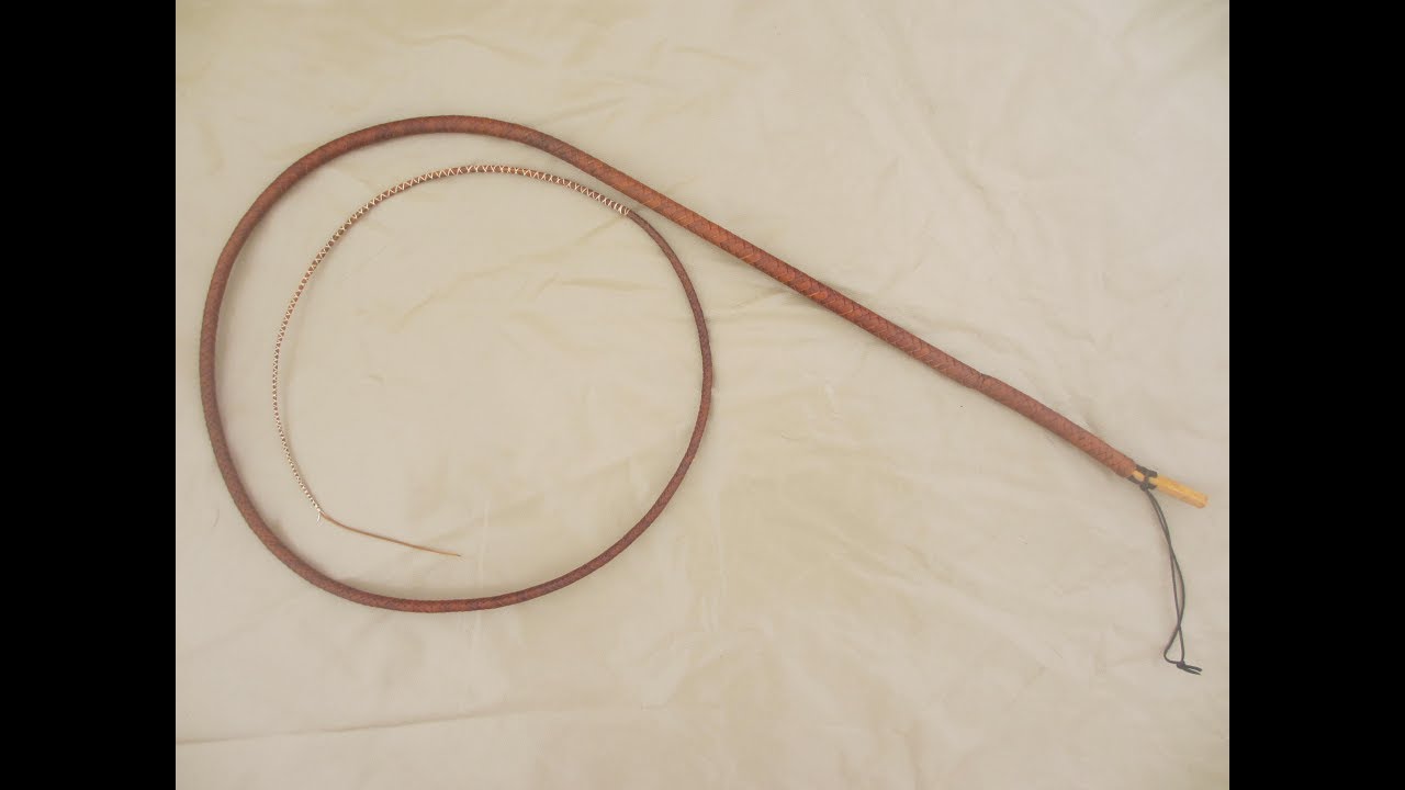 Making a kangaroo leather bullwhip 16: Finishing the belly