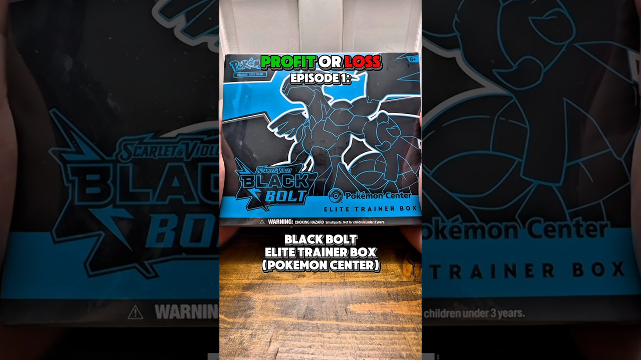 Opening a Black Bolt Pok&eacute;mon Center Elite Trainer Box! - Profit or Loss Episode 1