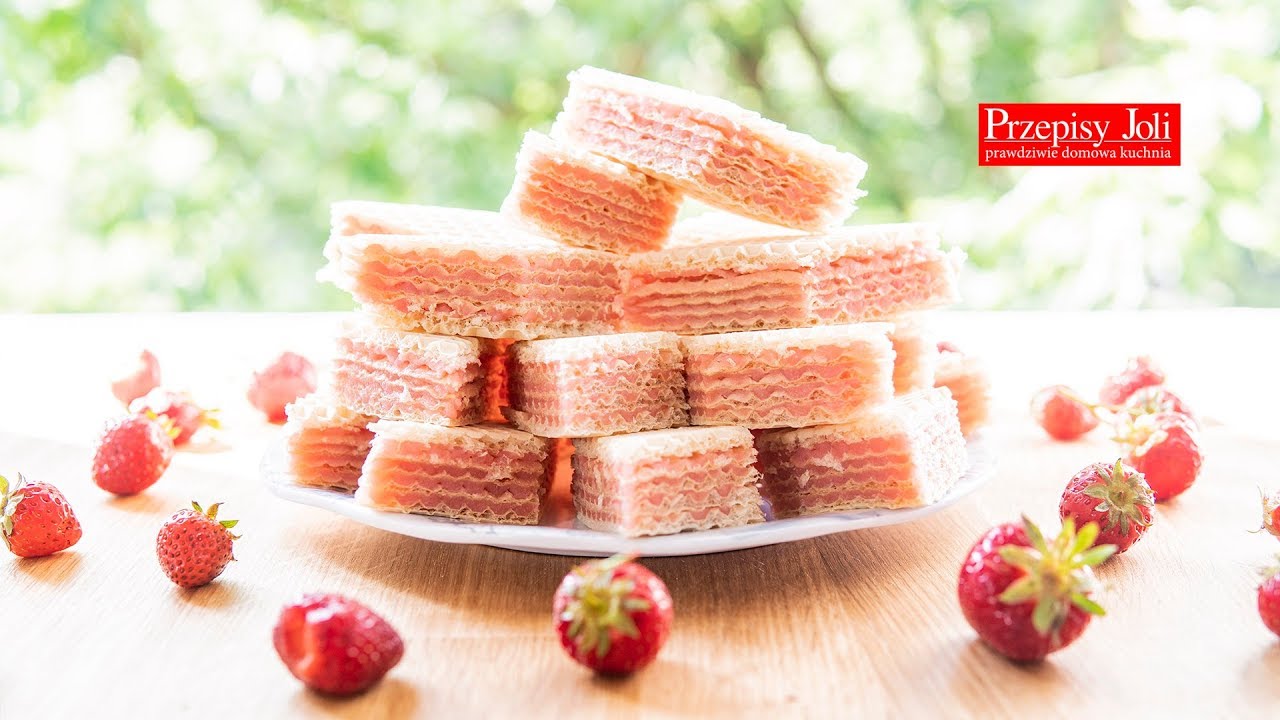 WAFLE PRZEKŁADANE MASĄ GALARETKOWĄ - NAJSZYBSZY PRZEPIS