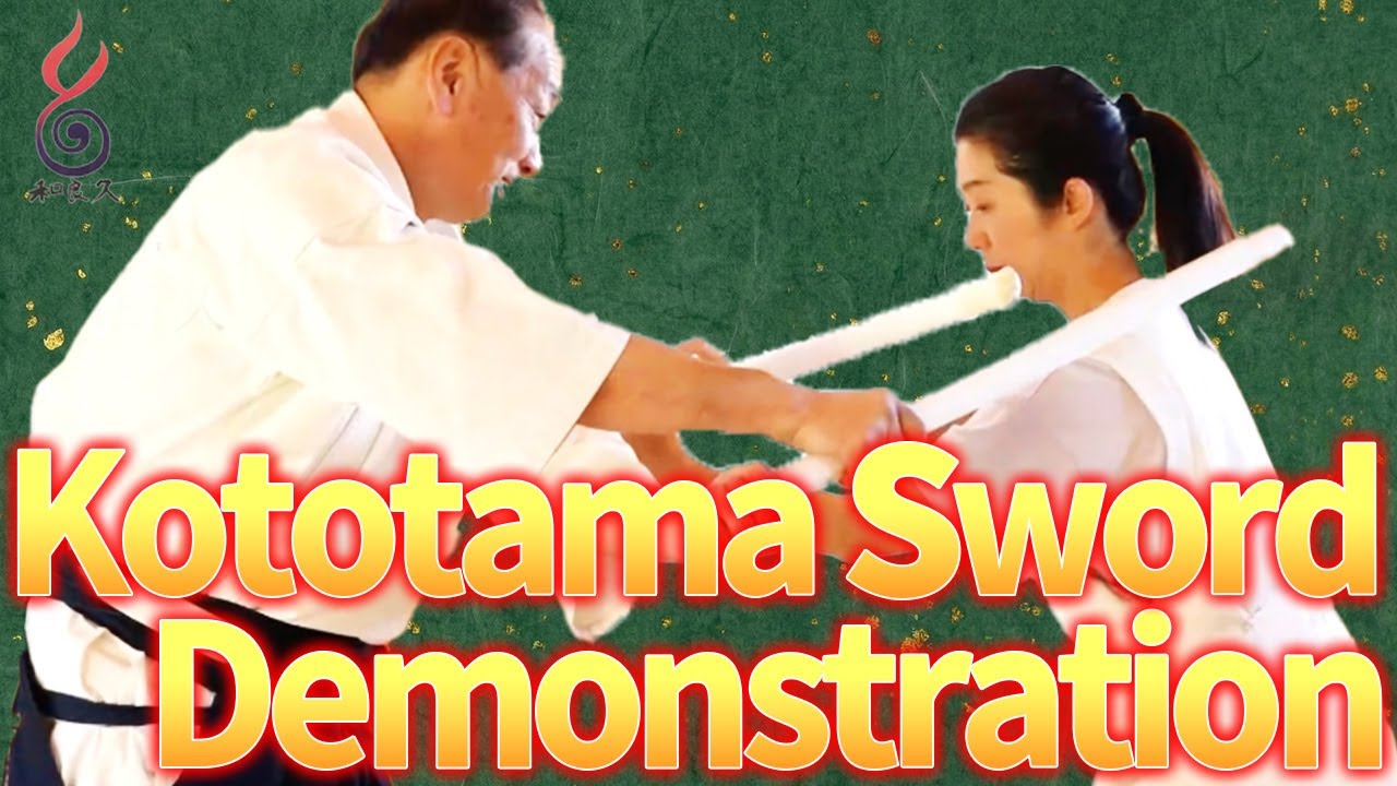 Demonstration of the Japanese culture of Kototama sword