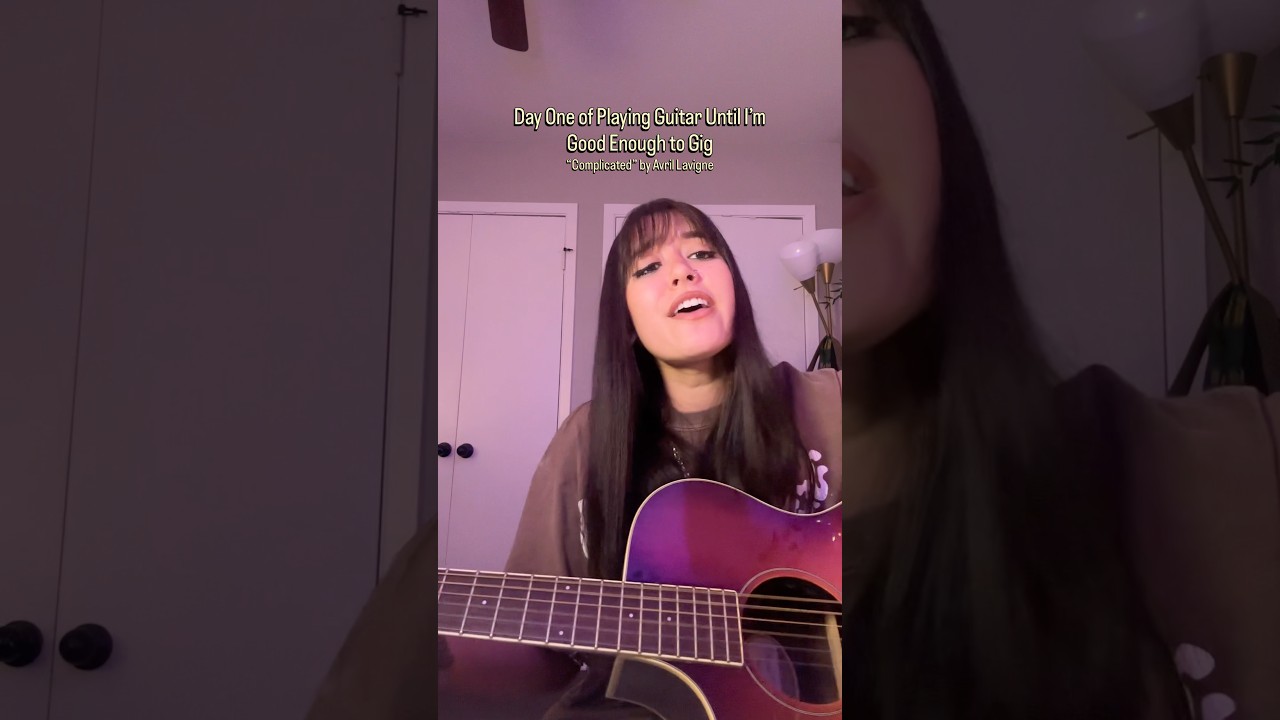 Can I Learn Guitar? Day 1 of playing & practicing guitar! 🎸 