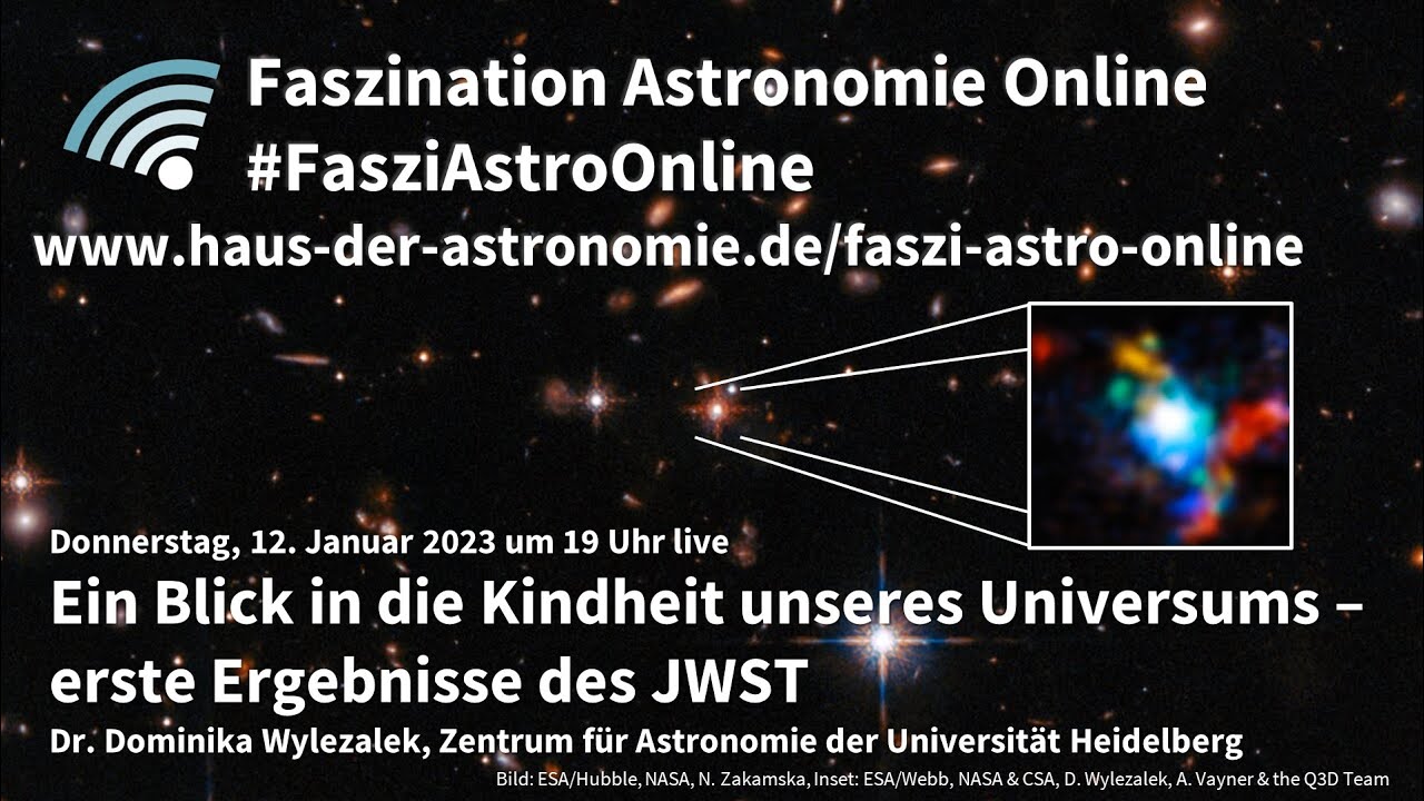 Ein Blick in die Kindheit unseres Universums - Dominika Wylezalek bei #FasziAstroOnline