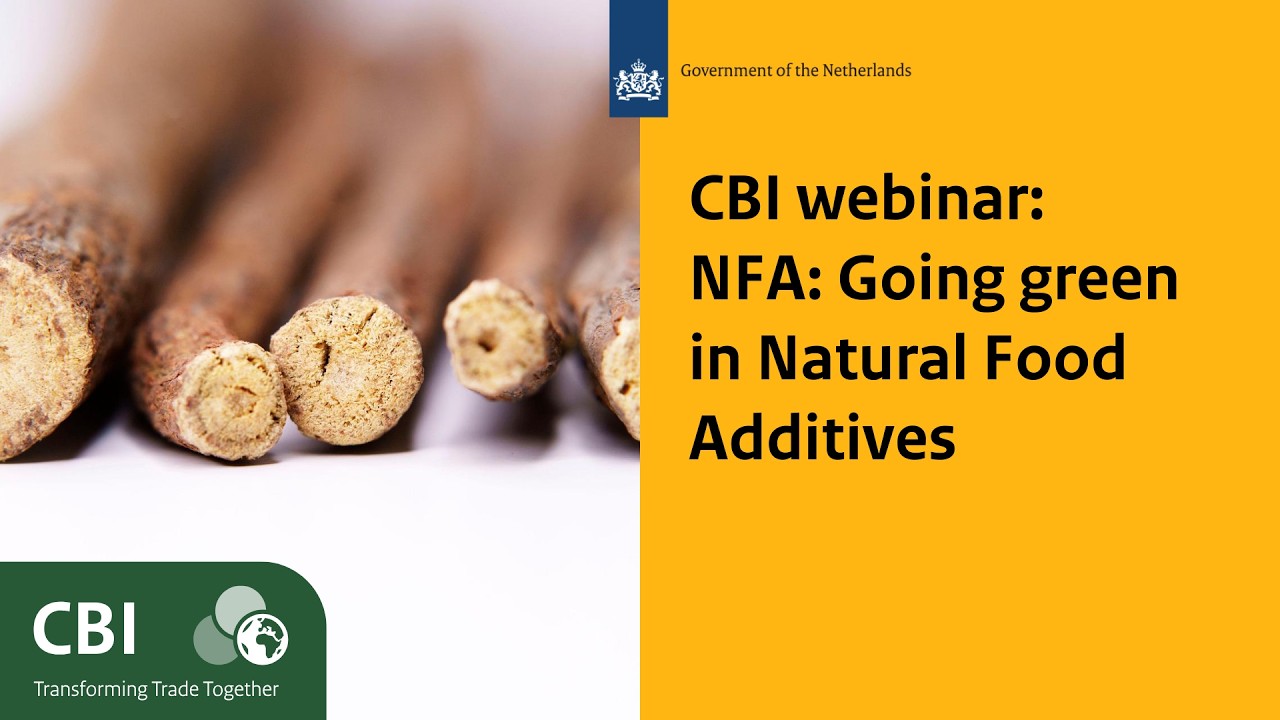 Webinar: NFA: Going green in Natural Food Additives