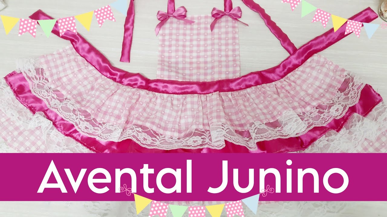 COMO FAZER FAZER AVENTAL JUNINO