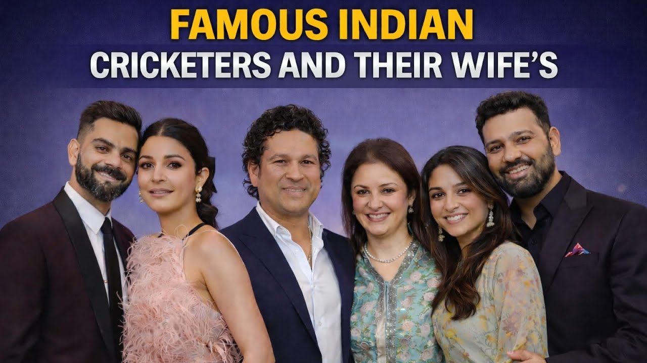 Famous Indian Cricketers & Their Wives | Power Couples of Indian Cricket 🇮🇳