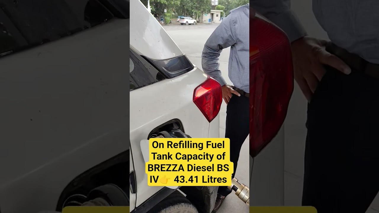 Maruti Suzuki Vitara Brezza Diesel fuel tank capacity on refilling| Brezza Diesel| Brezza Diesel