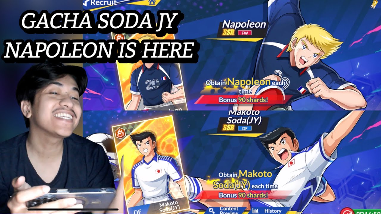 GACHA TERHOKI GUE SI😍😍. GACHA SODA AND NAPOLEON JY. CAPTAIN TSUBASA: ACE