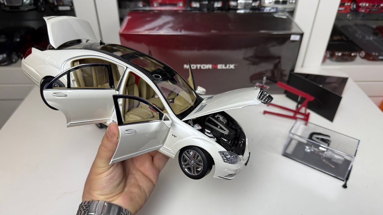 1:18 Mercedes-Benz S600 L W221 (white) - Motorhelix (Unboxing)