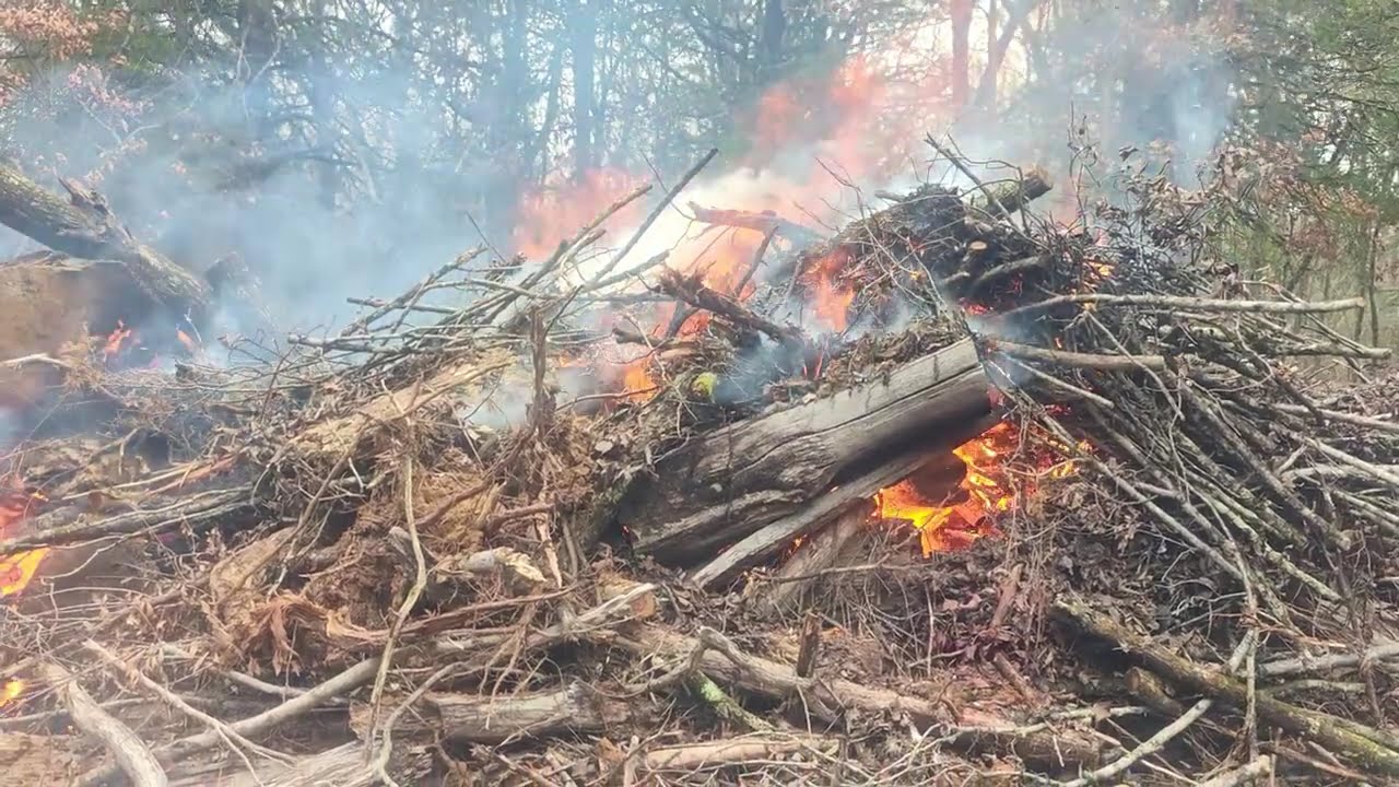Burn pile