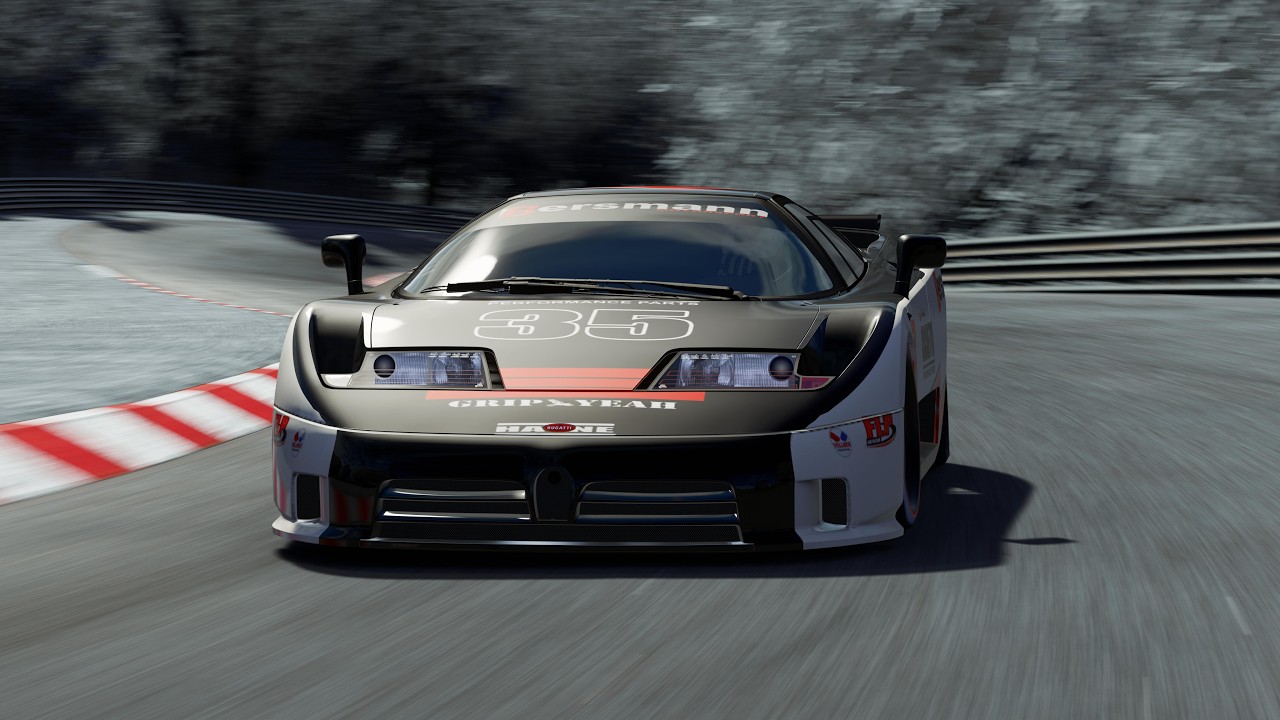 IA maneja Bugatti EB110 SS R GT1 en Nürburgring | Assetto Corsa