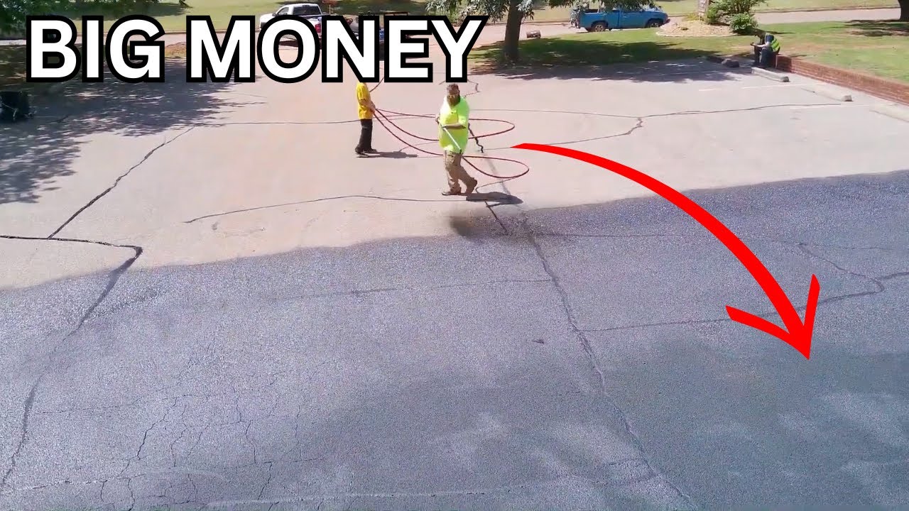 How To Make $8000 A Day Sealcoating - Asphalt Sealcoating Business (Ft. Forever Self Employed)