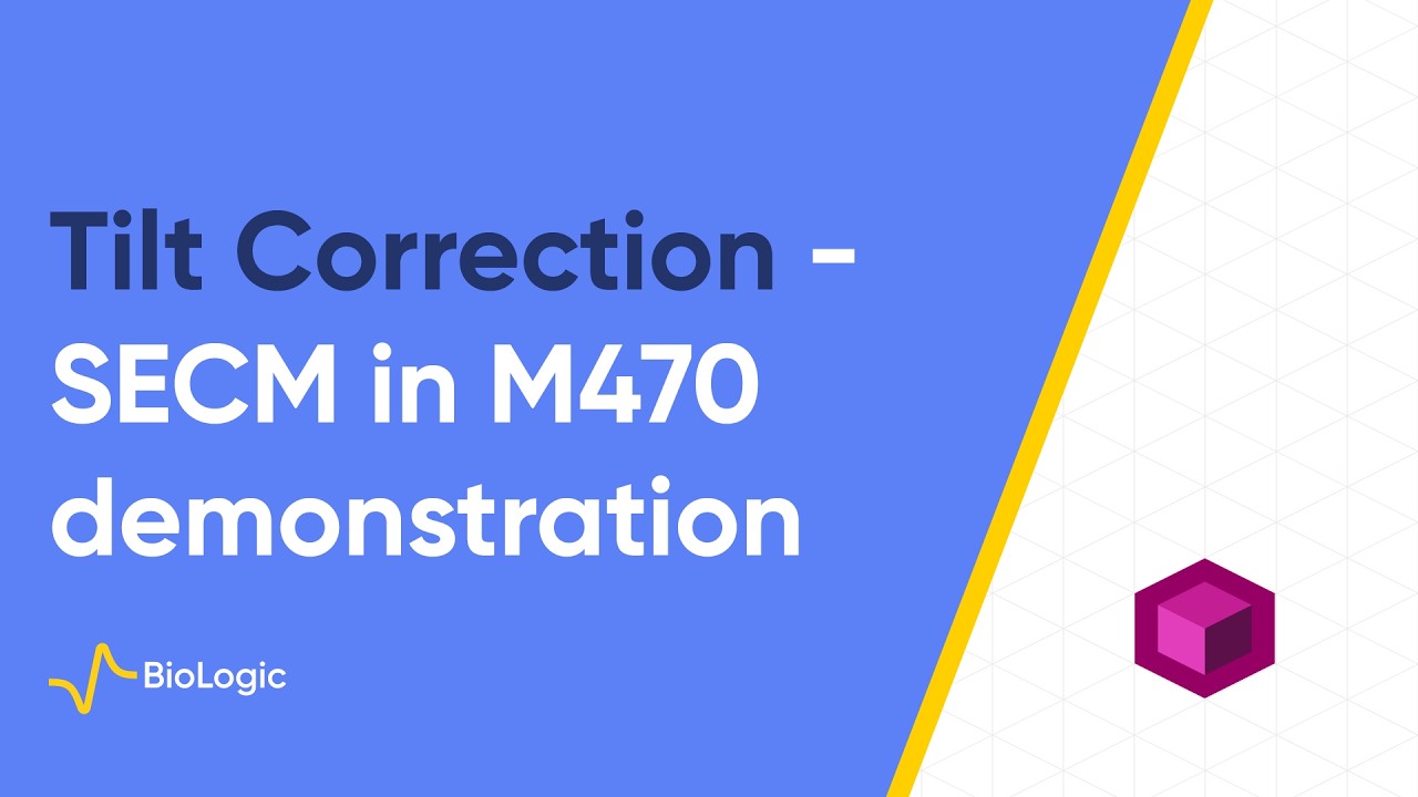 Tilt Correction - SECM in M470 demonstration - BioLogic