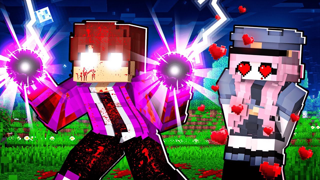 GAROTA POLICIAL se APAIXONOU pelo GAROTO HEROBRINE no Minecraft