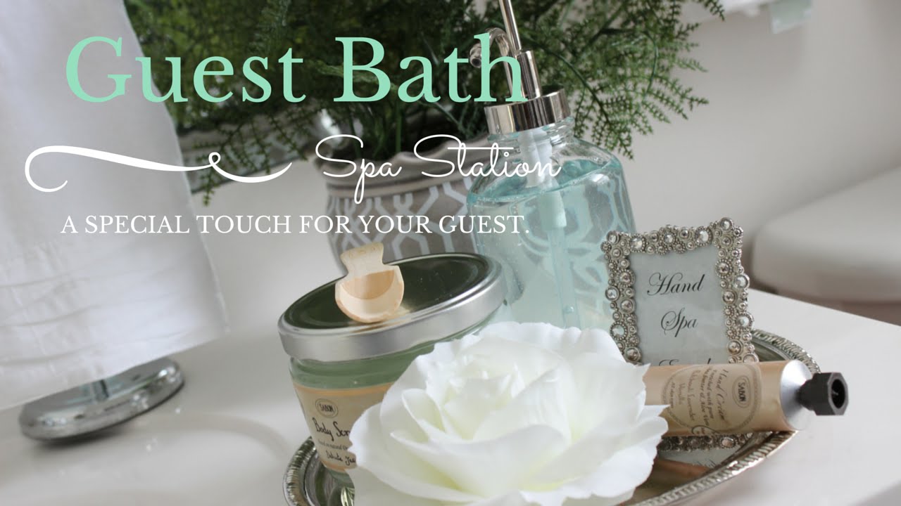 Guest Bathroom Hand Spa Station