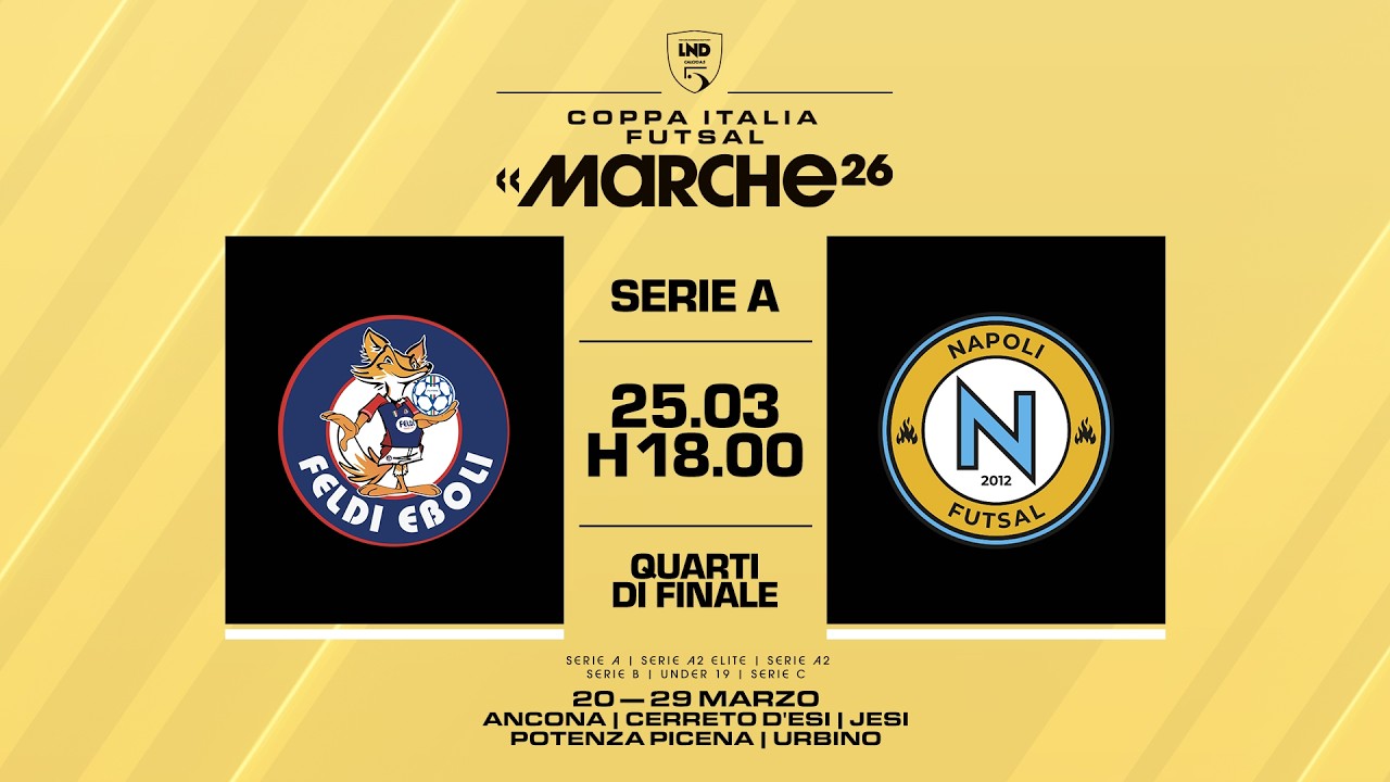 Feldi Eboli-Napoli Futsal 2-0 | Coppa Italia Serie A 2025/2026 | Quarti di finale