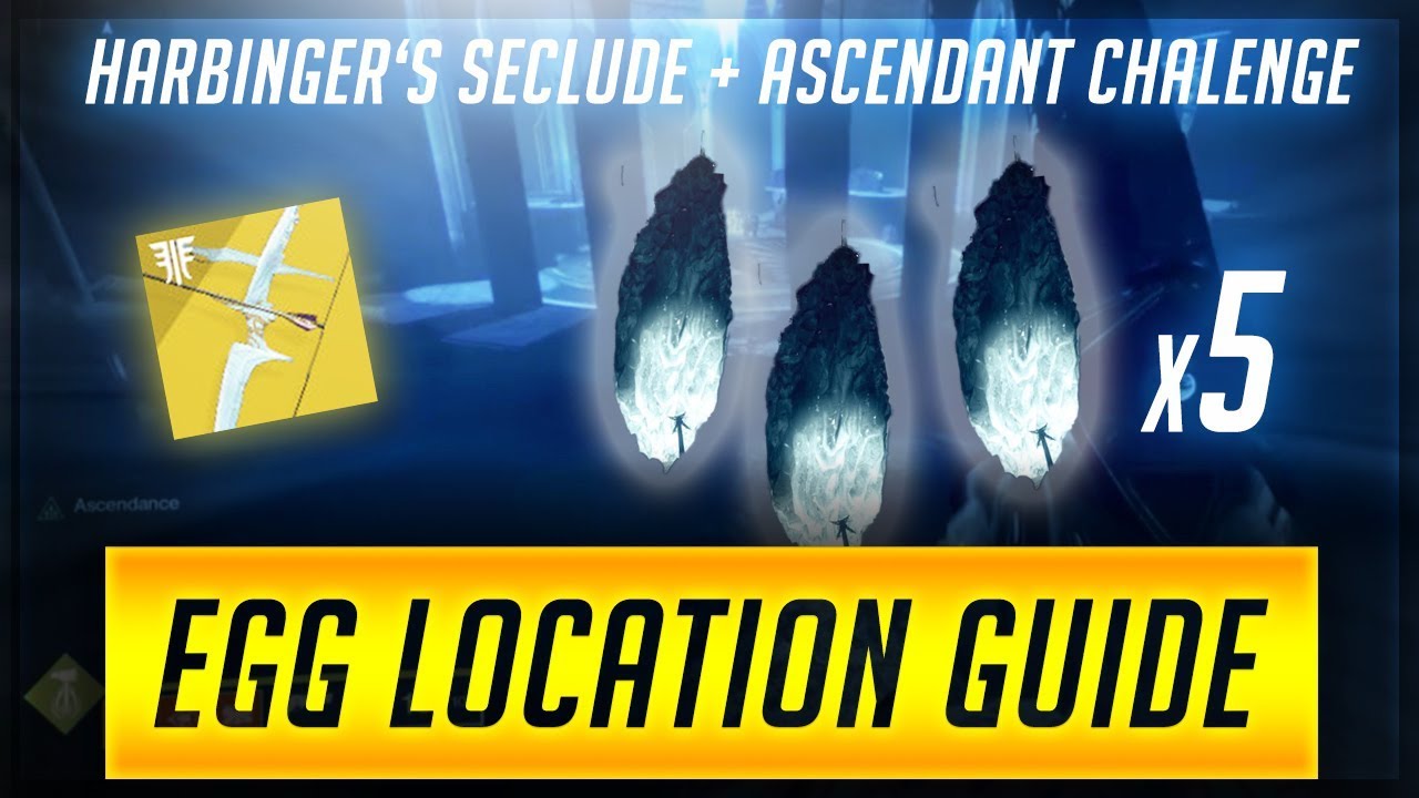 Destiny 2: Forsaken | All 5 Corrupted Eggs found in Harbinger's Seclude and Ascendant Challenge!!