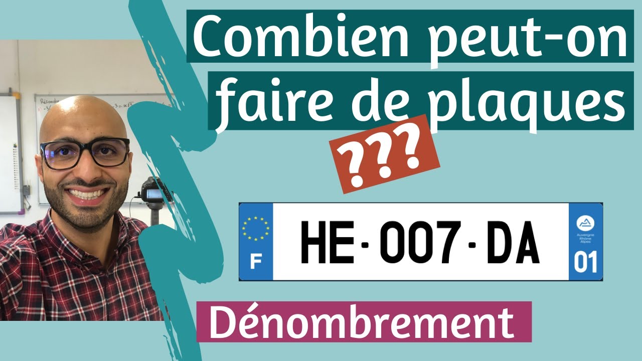 Combien de plaques d'immatriculation?