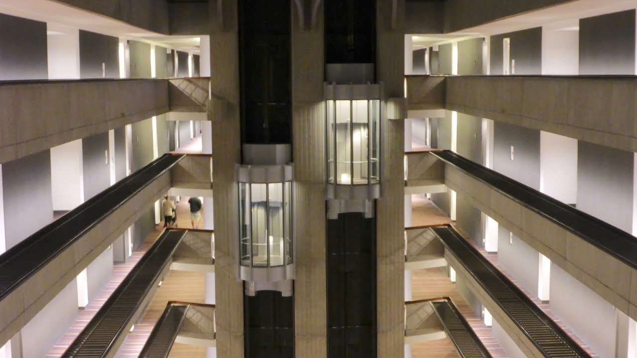 OTIS Insane Epic Glass Elevator at the Atlanta Marriott Marquis in 4k