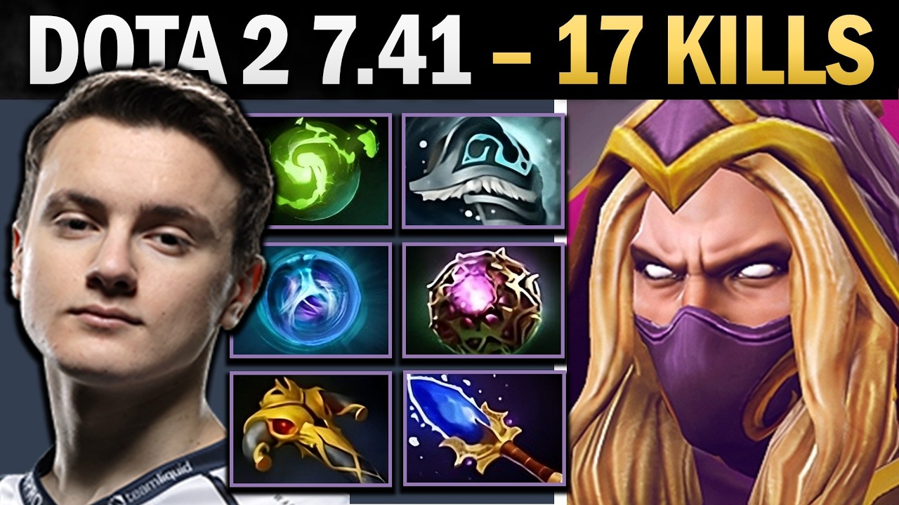 Invoker в Dota 2 7.41: 17 убийств и Refresher Orb