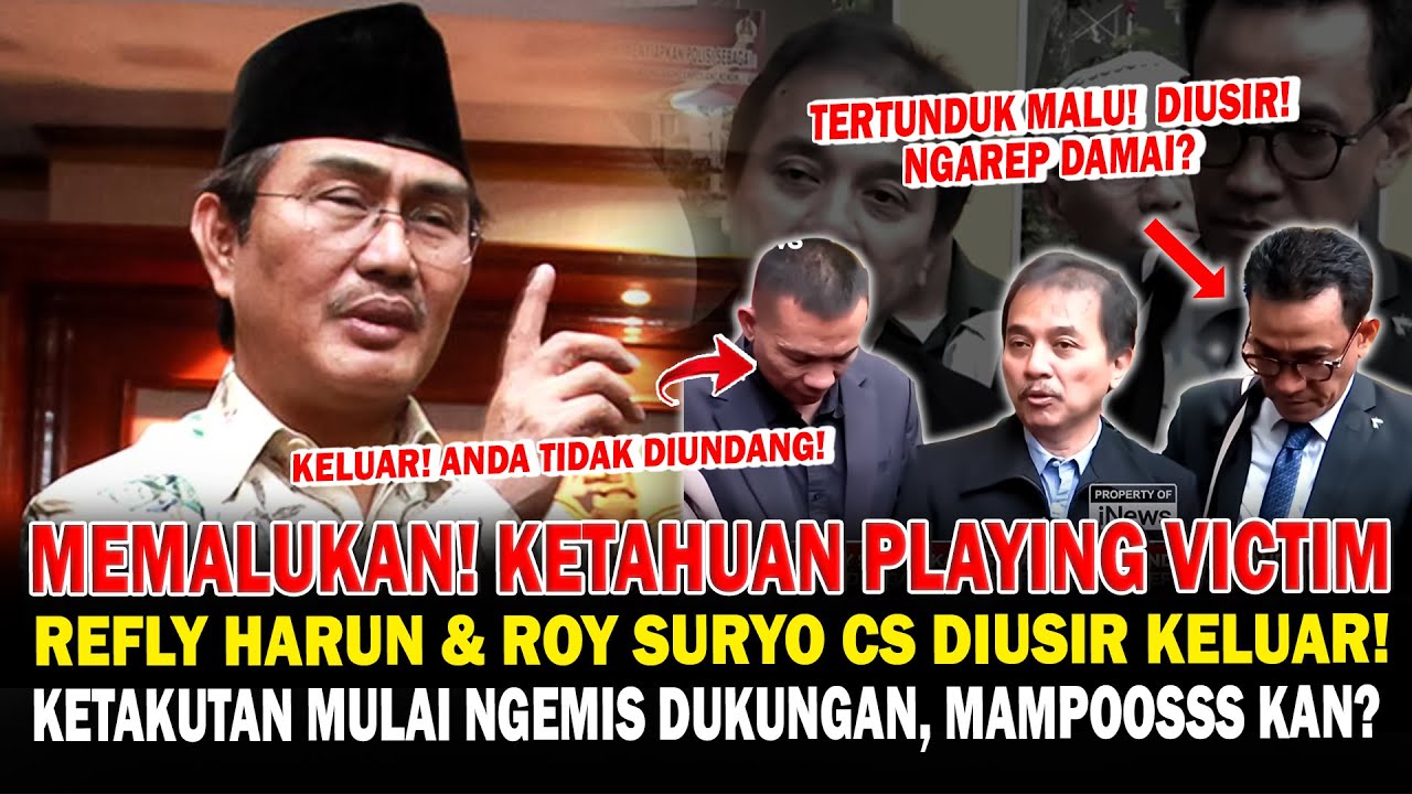 Memalukan! Ketahuan Playing Victim, Refly Harun & Roy Suryo cs Diusir Keluar!